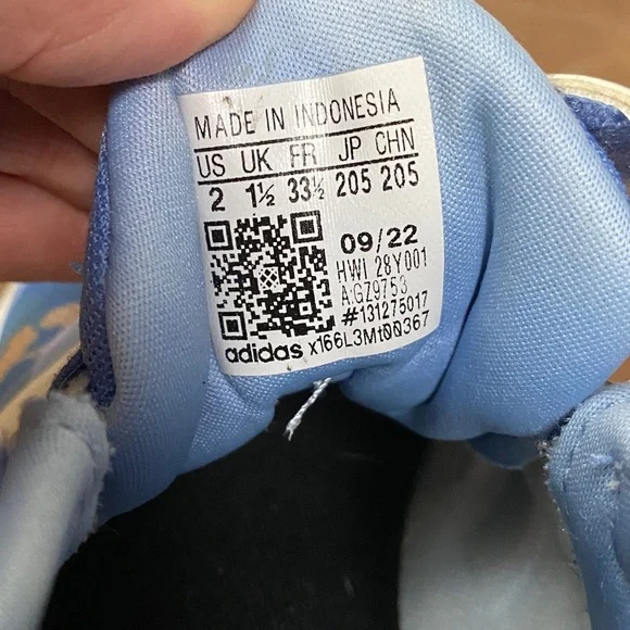 Adidas FORTARUN 2.0 CLOUDFOAM EL LITTLE KID 'BLUE FUSION CAMO' - Picture 5 of 6